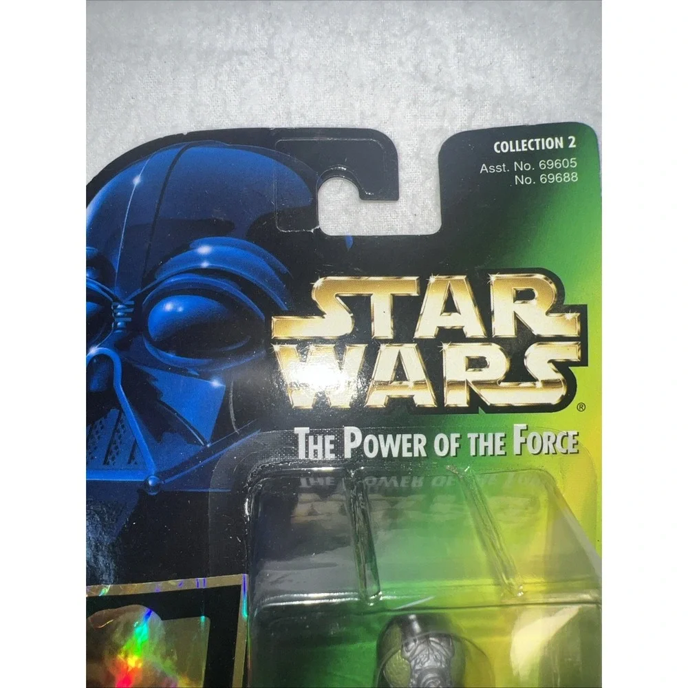 4-Lom Hasbro Star Wars 1997 Power‎ Of The Force Green Card Action Figure 4-Lom